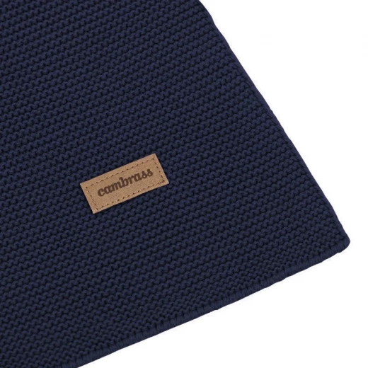 Cambrass Bamboo Knited Blancket Plain GGS Navy - Cambrass - Image 4