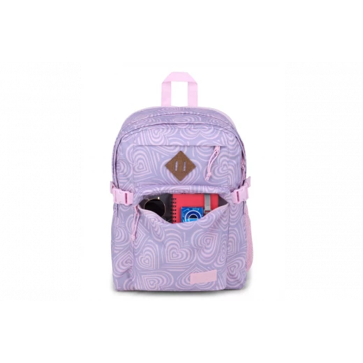 JanSport Main Campus Backpack, Heavenly Hearts Pink - JanSport - Image 4