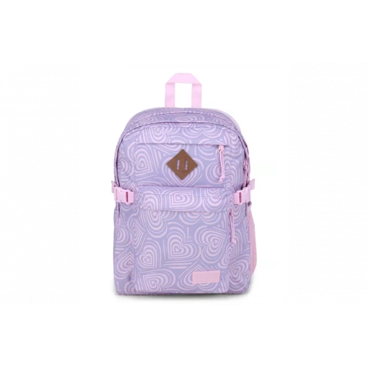 JanSport Main Campus Backpack, Heavenly Hearts Pink JanSport Main Campus Backpack, Heavenly Hearts Pink