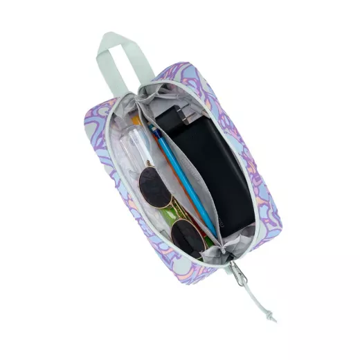 JanSport Perfect Pouch, Fluid Floral Pastel Lilac - JanSport - Image 3
