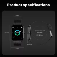 Moes Smart Watch, Square, with Alexa
