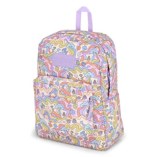 JanSport SuperBreak Plus Backpack –Groovy Guides– 42×32×13 cm – 26 L – Fits 15″ Laptop - JanSport - Image 2