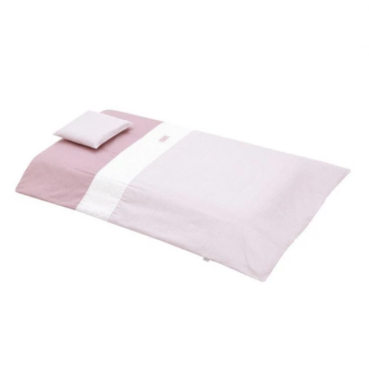 Cambrass Set Bed Duvet Cover 70 Vichy 10, Pink, 110 x 170 x 3 cm - Cambrass - Image 4
