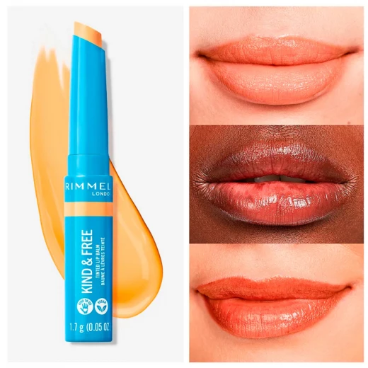Rimmel Kind & Free Tinted Lip Balm 001 Air Storm Moisturizing Vegan Formula for Hydrated Lips 4g - Rimmel London - Image 3