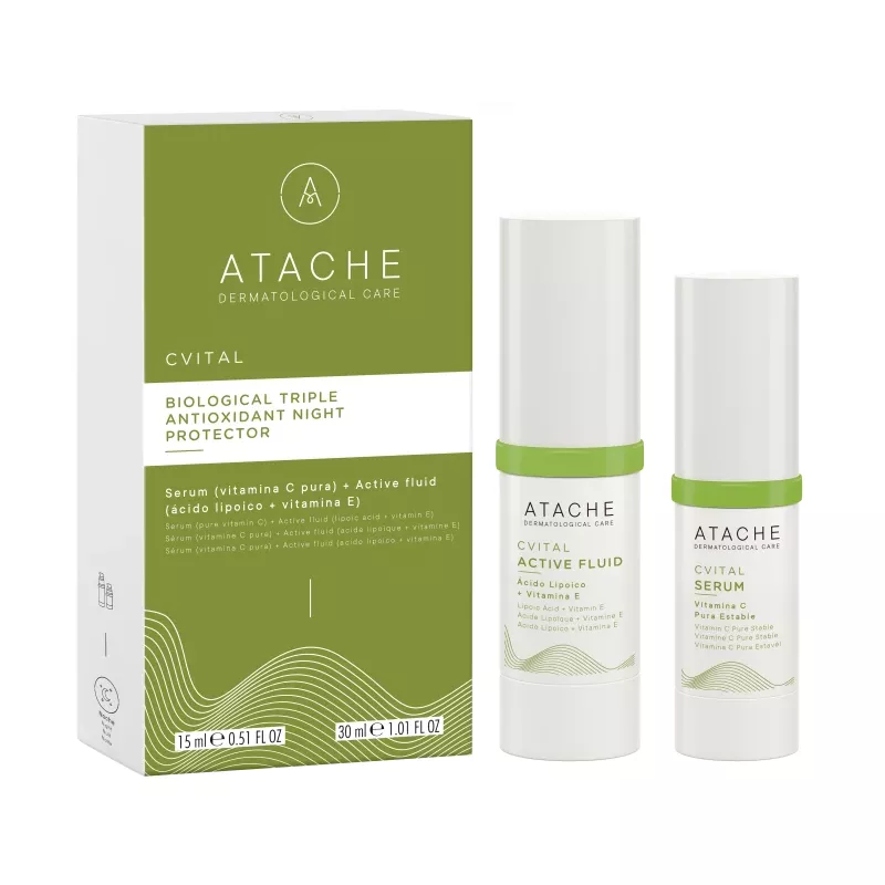 Atache C Vital Set Active Serum 15ml & Active Fluid 30ml - Atache