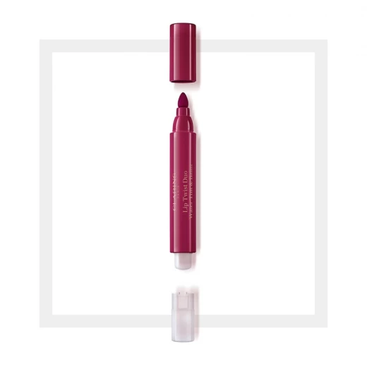 مجموعة مكياج بلسم شفاه Clarins Lip Twist Duo 02 Purple Escape ثنائي اللون طويل الأمد - كلارنس - Image 2