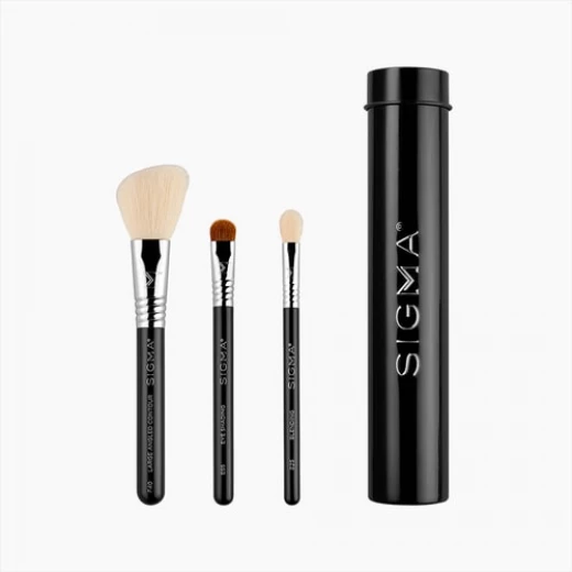 Sigma Beauty Essential Trio Brush Set Flawless Makeup Application Travel Sizes Professional Quality Sigma Beauty Essential Trio Brush Set Flawless Makeup Application Travel Sizes Professional Quality