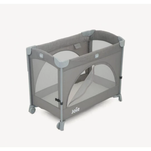 Joie Kubbie Sleep Baby Playard in Foggy Gray: A Portable Playpen for Safe Sleep and Playtime, Suitable from Birth to 3 Years. Includes a Convenient Travel Bag for Easy Portability and Storage. - Joie - Image 5