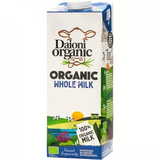 Daioni Organic Whole Uht Milk 1l Daioni Organic Whole Uht Milk 1l
