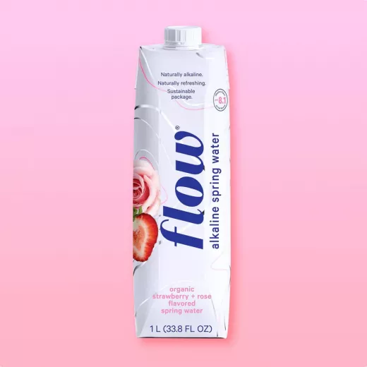 Flow Strawberry + Rose Alkaline Spring Water Flow Strawberry + Rose Alkaline Spring Water