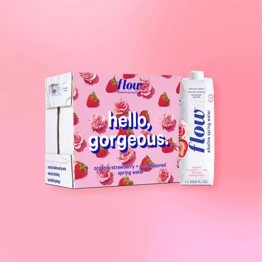 Flow Strawberry + Rose Alkaline Spring Water - Flow - Image 2