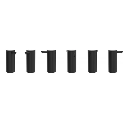 موزع مضخة صابون سائل بمستشعر قابل لإعادة الشحن بدون لمس،  لون أسود غير لامع من سيمبلي هيومان - Image 3