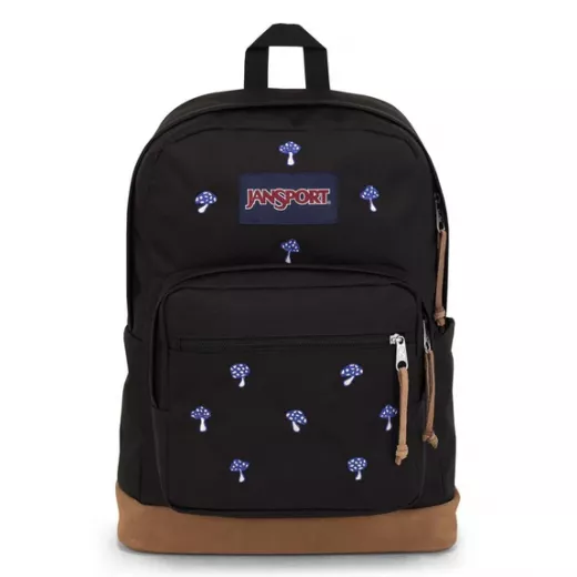 JanSport Right Pack Expressions Backpack – Embroidered Shrooms 46 cm H × 33 cm W × 21 cm D, 28 L JanSport Right Pack Expressions Backpack – Embroidered Shrooms 46 cm H × 33 cm W × 21 cm D, 28 L