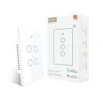Moes 2.4GHz WiFi Wall Touch Smart Switch Neutral Wire Required, - MOES