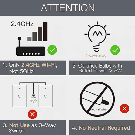 Moes Smart Switch 1 Gang - MOES - Image 3