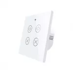 Moes Smart 2 Gang Double Curtain Blind Touch Switch Single Pole Neutral Wire Required EU Version - MOES