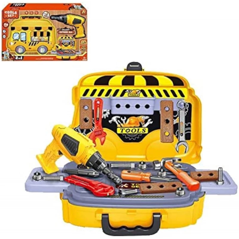 مجموعة أدوات إصلاح السيارة مع أضواء وموسيقى وكهرباء من B/O TOOLS