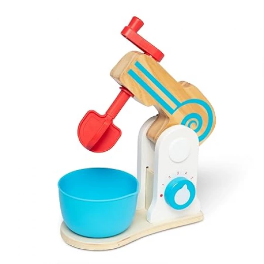 Melissa & Doug Wooden Make-A-Cake Mixer Set (11 Pieces) - Melissa &amp; Doug - Image 3