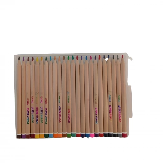 Acrylic 24 Jumbo Color Pencil Natural WOOD Acrylic 24 Jumbo Color Pencil Natural WOOD