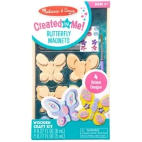 Melissa & Doug Created by Me! Wooden Butterfly Magnets Craft Kit