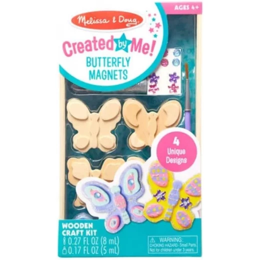 Melissa & Doug Created by Me! Wooden Butterfly Magnets Craft Kit Melissa & Doug Created by Me! Wooden Butterfly Magnets Craft Kit