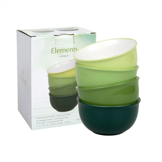 Wächtersbach cereal bowl Elements Jungle BC 14cm set of 4 Wächtersbach cereal bowl Elements Jungle BC 14cm set of 4