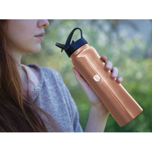 Berlinger Haus Sports Bottle Stainless Steel 18/10 Rosegold Metallic Line 0.5 L - Berlinger Haus - Image 5
