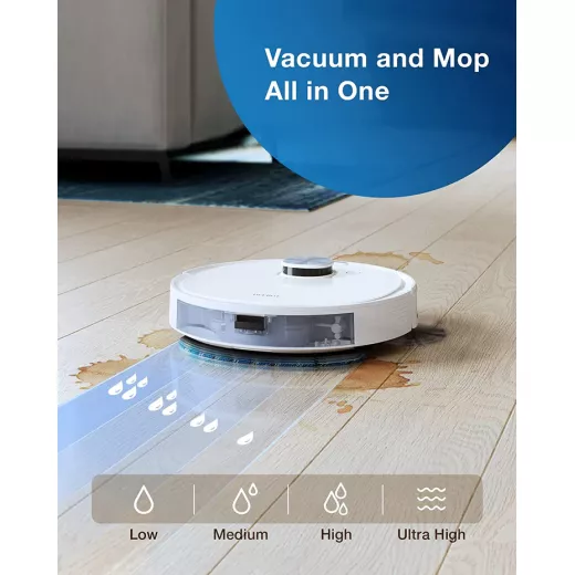 ECOVACS DEEBOT N10+ مكنسة كهربائية وممسحة روبوتية، شفط 3800 باسكال، تفريغ ذاتي - ايكوفاكس - Image 4