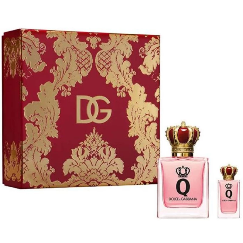 دولتشي اند غابانا كيو ماء عطر للنساء مجموعة صغيرة 50 مل هدية عطر زهري - دولتشي اند غابانا