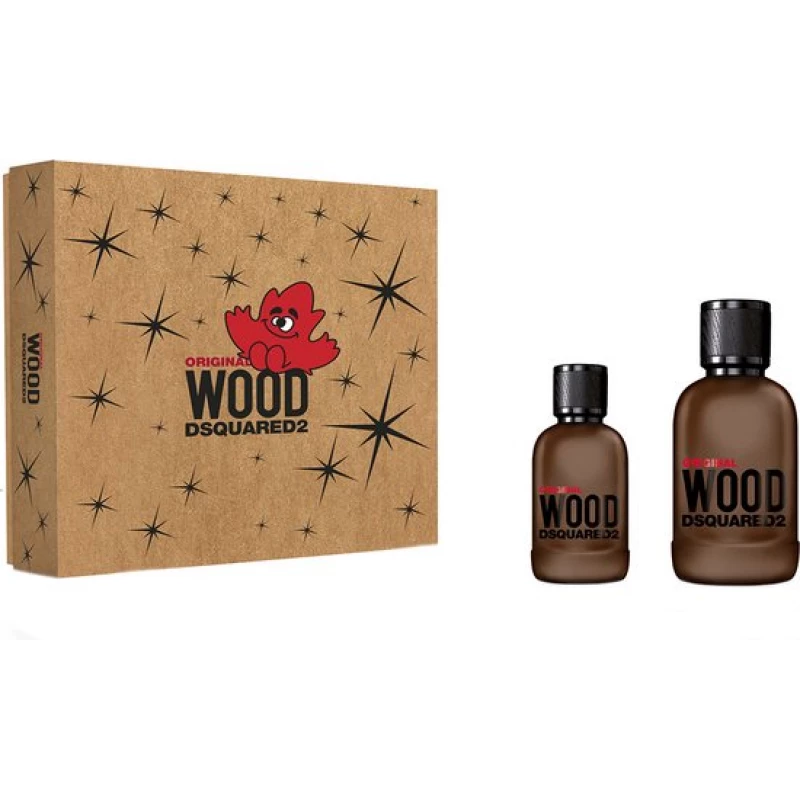 Dsquared2 Original Wood Men's Gift Set Eau de Parfum 100ml and 30ml Fragrance - Dsquared2