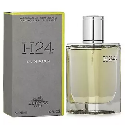 عطر هيرمس اتش 24 للرجال او دي بارفان 50 مل عطر قابل لإعادة التعبئة مع البرغموت وزنبق الوادي ونوتات البرتقال عطر راقي