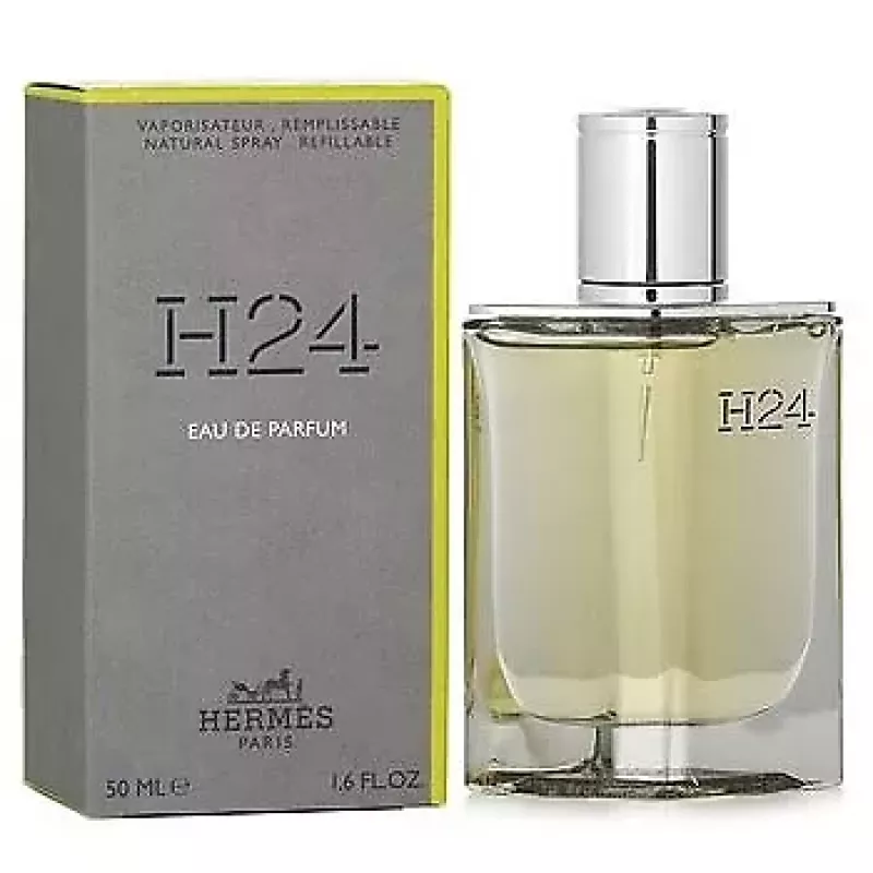 عطر هيرمس اتش 24 للرجال او دي بارفان 50 مل عطر قابل لإعادة التعبئة مع البرغموت وزنبق الوادي ونوتات البرتقال عطر راقي - هيرميس