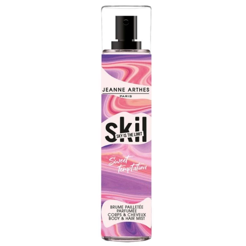 SKIL Sweet Temptation Body Mist 250ml Refreshing Aromatic Scent for Body & Hair Feminine Fragrance - Skil