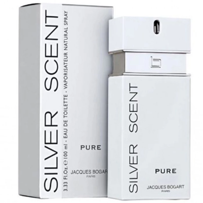 Jeanne Arthes Silver Scent Pure Eau De Toilette for Men 100ml Spray: Invigorating Fresh Fragrance with Grapefruit, Apple, Mint, and Orange Blossom. Perfect for Daily Wear. - Jeanne Arthes