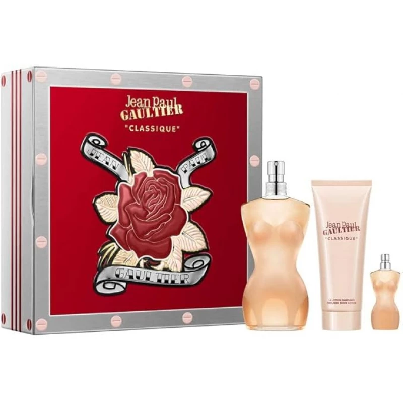 Jean Paul Gaultier Scandal Eau de Parfum Gift Set for Women with Body Lotion & Travel Size Floral Fragrance - Jean paul gaultier