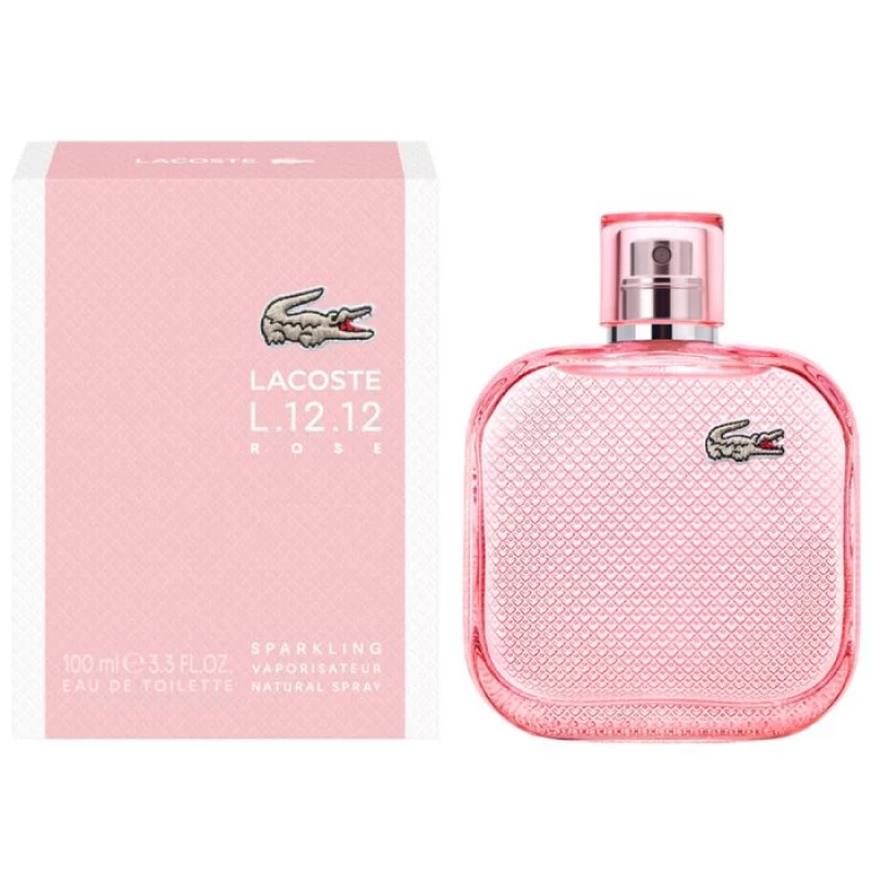 لاكوست إل 1212 روز سباركلينج أو دو تواليت 100 مل عطر زهري للنساء - لاكوست