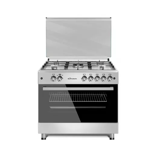 Conti Kitchen Freestanding Professional Gas Cooker 90cm 5 Burners Cast Iron Stainless Steel Conti Kitchen Freestanding Professional Gas Cooker 90cm 5 Burners Cast Iron Stainless Steel