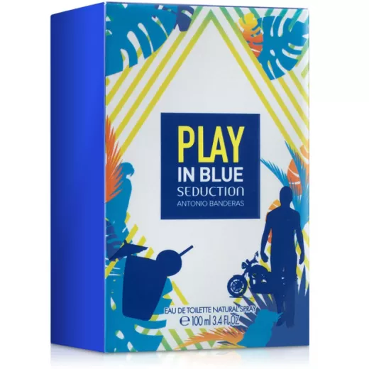 Antonio Banderas Play In Blue Seduction Eau de Toilette 100ml for Men Fresh and Invigorating Fragrance - Antonio Banderas - Image 3