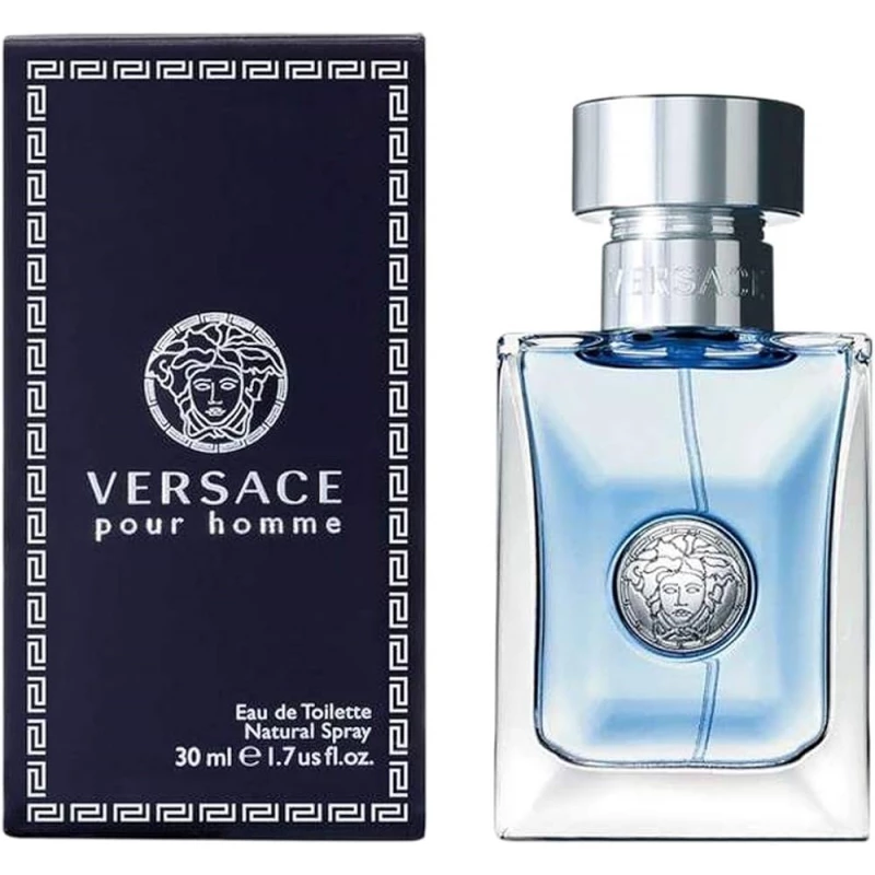 Versace Pour Homme EDT 100ml for Men, Fresh Woody Scent with Cedar, Jasmine & Musk, Classic, Elegant & Masculine - Versace
