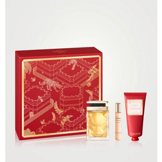 مجموعة لا بانثير (عطر 100 مل + او دو برفيوم 10 مل + لوشن للجسم 100 مل) مجموعة لا بانثير (عطر 100 مل + او دو برفيوم 10 مل + لوشن للجسم 100 مل)