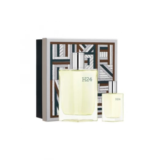 Hermes H24 Men's Eau de Toilette Gift Set 100ml & 12.5ml Fresh Aromatic Fragrance Hermes H24 Men's Eau de Toilette Gift Set 100ml & 12.5ml Fresh Aromatic Fragrance