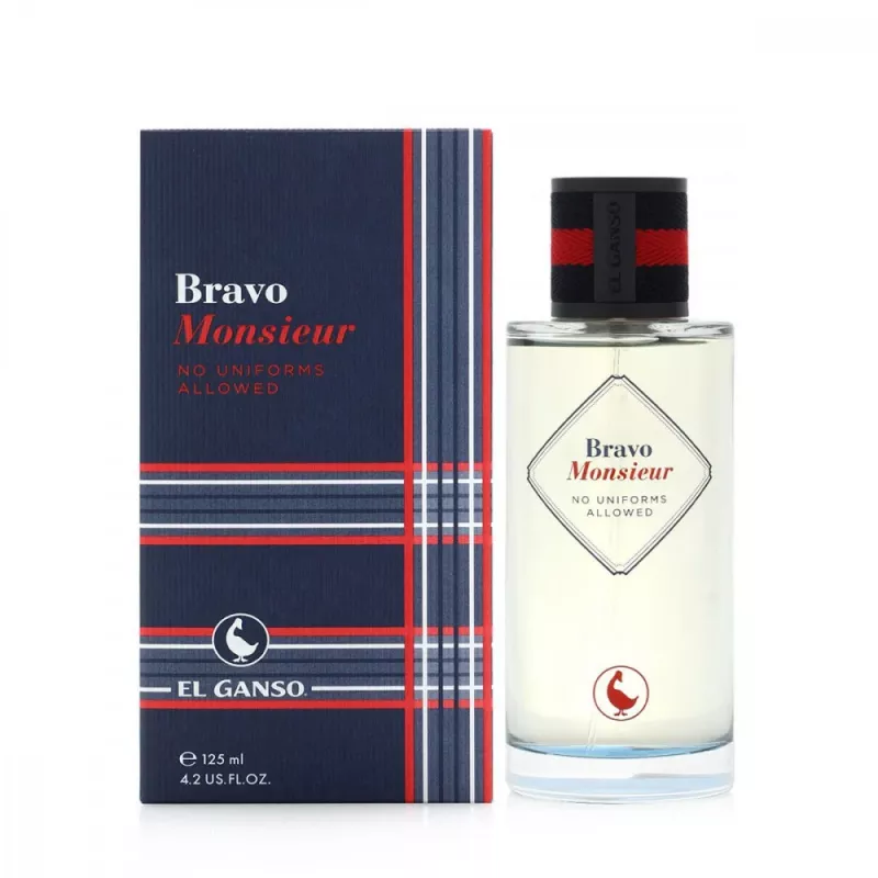 El Ganso Bravo Monsieur Eau de Toilette 125ml for Men Incense and Pomelo Fragrance - El Ganso