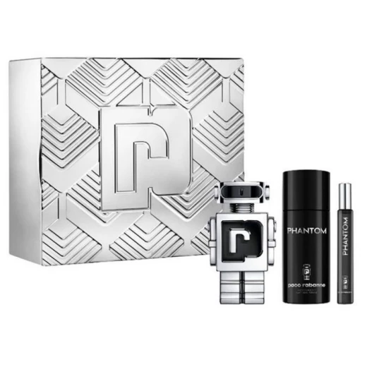 Paco rabanne Phantom EDT 100ML + EDT 10ML + Deodorant Spray 150ML Gift Set For Men Paco rabanne Phantom EDT 100ML + EDT 10ML + Deodorant Spray 150ML Gift Set For Men