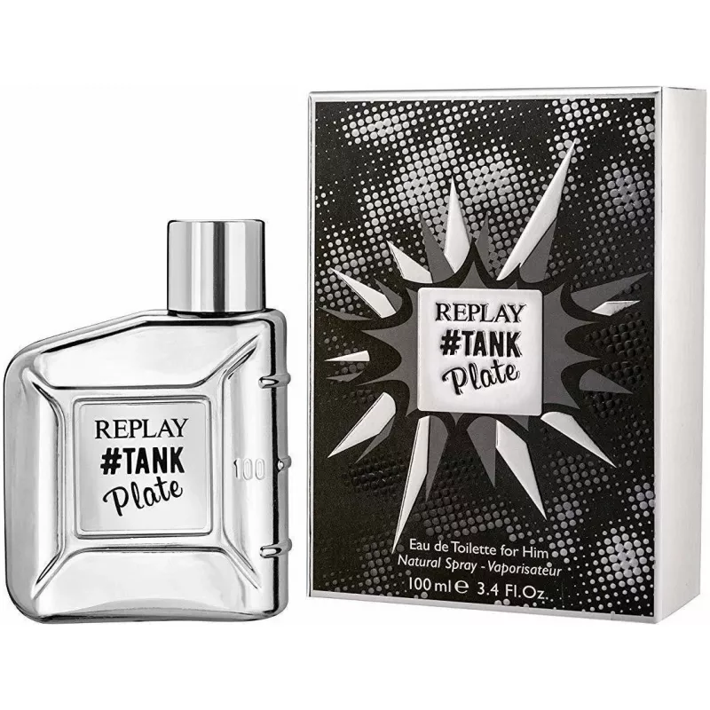 عطر ريبلاي تانك بليت للرجال أو دي تواليت 100 مل: عطر منعش للرجال مع الأناناس والكمثرى والجريب فروت - ريبلاي