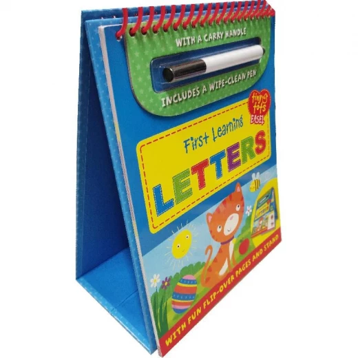 حروف التعلم الأولى (حاملات Tiny Tots) - مع صفحات قابلة للتقليب وحامل ممتع - Image 2