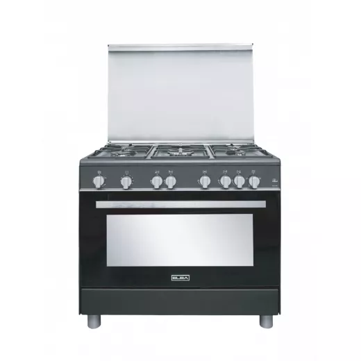 Elba Essential 90cm Gas Cooker: Five-Burner Cooktop with Gas Oven, Offering Efficient and Powerful Cooking Performance. Perfect for Diverse Culinary Needs, Combining Style and Functionality for Modern Kitchens. Elba Essential 90cm Gas Cooker: Five-Burner Cooktop with Gas Oven, Offering Efficient and Powerful Cooking Performance. Perfect for Diverse Culinary Needs, Combining Style and Functionality for Modern Kitchens.