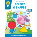 School Zone - Colors & Shapes Workbook - 64 Pages, Ages 3 to 5, Preschool, Kindergarten, Color Names, Patterns, Tracing, Object Identification, and More (School Zone Get Ready!™ Book Series)