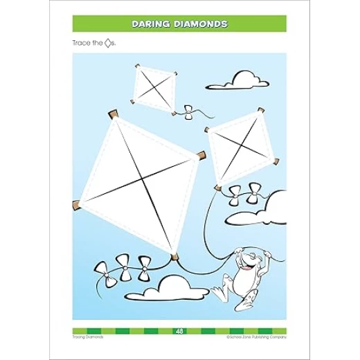 School Zone - Colors & Shapes Workbook - 64 Pages, Ages 3 to 5, Preschool, Kindergarten, Color Names, Patterns, Tracing, Object Identification, and More (School Zone Get Ready!™ Book Series) - Image 2