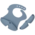 Bbox - Foldable Silicone Bib - Lullaby Blue - B.Box
