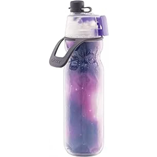 زجاجة ماء O2COOL Mist 'N Sip مع وظيفة الرذاذ والشرب 2 في 1، مزودة بفتحة سحب علوية بدون تسرب، زجاجة ماء رياضية قابلة لإعادة الاستخدام - 20 أونصة (بنفسجي سماوي) زجاجة ماء O2COOL Mist 'N Sip مع وظيفة الرذاذ والشرب 2 في 1، مزودة بفتحة سحب علوية بدون تسرب، زجاجة ماء رياضية قابلة لإعادة الاستخدام - 20 أونصة (بنفسجي سماوي)